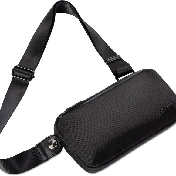 Minimalist Nylon Crossbody Bag Unisex Slim Urban Everyday Carry - Picture 1 of 9